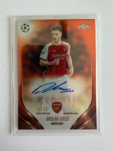 Declan Rice 2023 Topps Chrome Orange Refractor /25