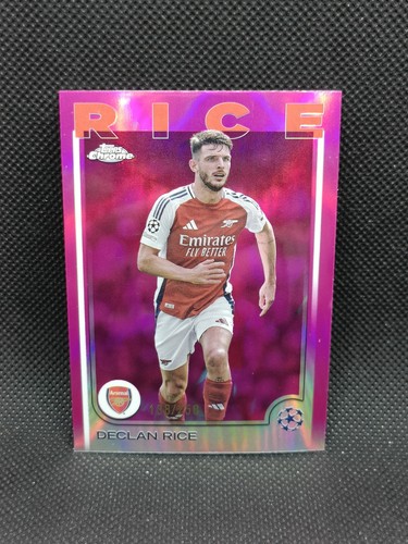 Declan Rice 2024 Topps Chrome Pink Refractor /250