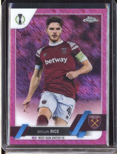 Declan Rice 2022 Topps Chrome Pink Shimmer /250