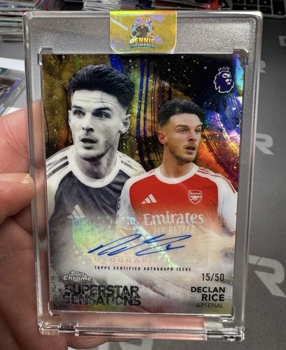 Declan Rice 2026 Topps Chrome Premier League /50