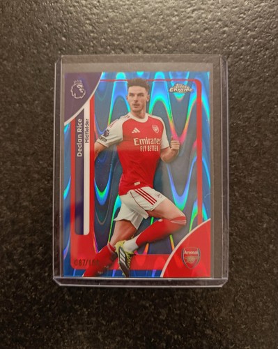 Declan Rice 2025 Topps Chrome Premier League Raywave /150