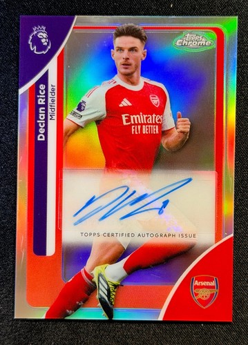 Declan Rice 2025 Topps Chrome Premier League Refractor