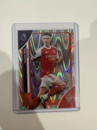 Declan Rice 2026 Topps Chrome Refractor RayWave #14