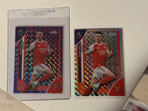 Declan Rice 2026 Topps Chrome Silver Prism Refractor /75