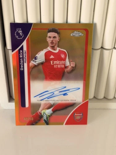 Declan Rice 2025 Topps Chrome True Gold /50