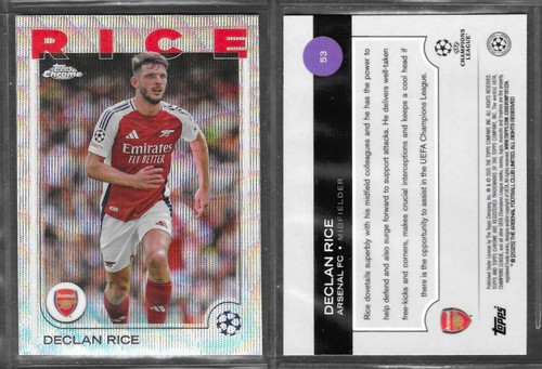Declan Rice 2025 Topps Chrome Wave Refractor