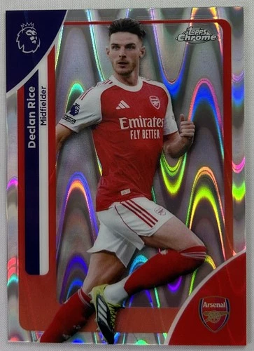 Declan Rice 2025 Topps Chrome Wave Refractor