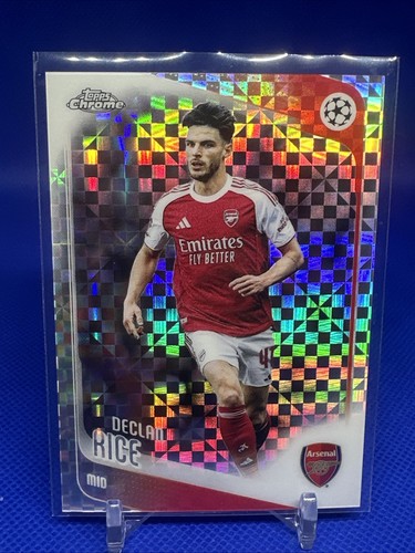 Declan Rice 2025 Topps Chrome X-Fractor