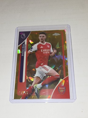 Declan Rice 2026 Topps Cromo Premier League Zafiro /50
