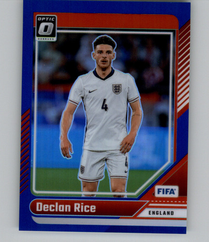 Declan Rice 2024 Panini Donruss FIFA Blue Prizm /149