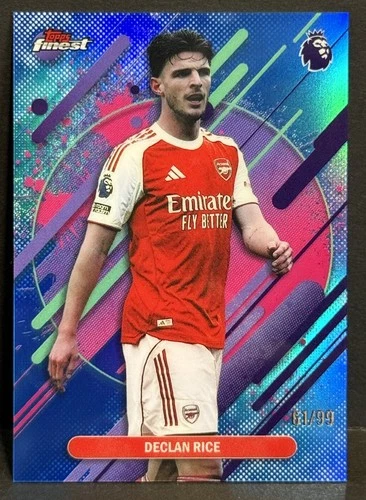 Declan Rice 2026 Topps Finest Blue /99