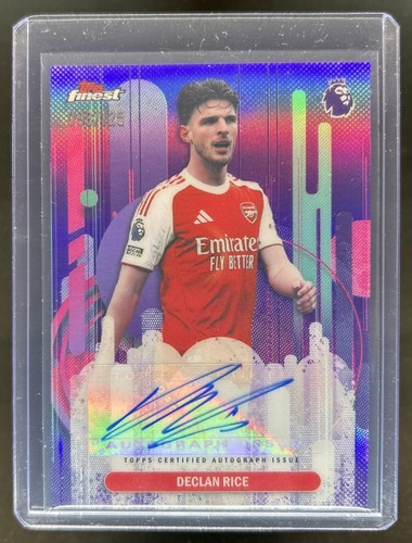 Declan Rice 2025 Topps Finest Purple Refractor /125