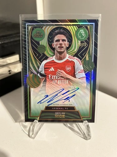Declan Rice 2025 Topps Gold Premier League Green /75