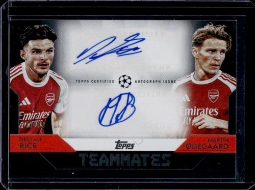 Declan Rice & Martin Ødegaard 2025 Topps UEFA Black /10