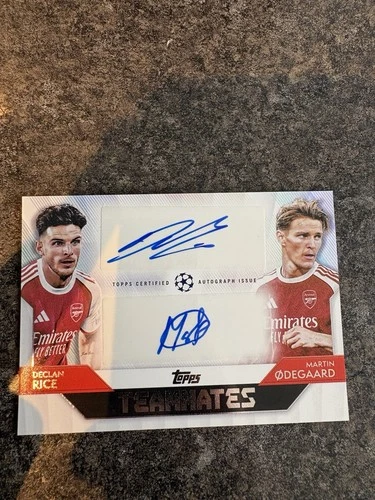 Declan Rice & Martin Odegaard 2025 Topps UCC