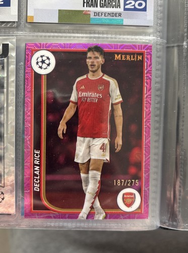 Declan Rice 2024 Topps Merlin Chrome /275