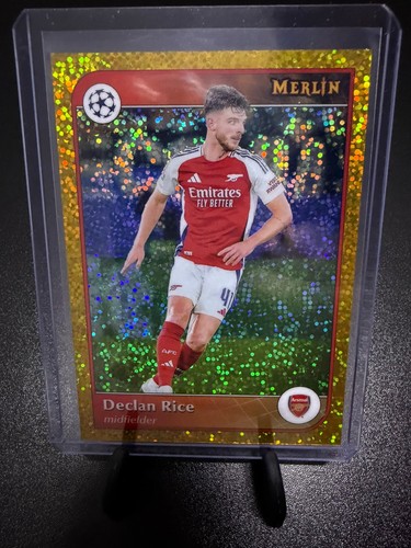 Declan Rice 2024 Topps Merlin Chrome Gold Speckle 11/50