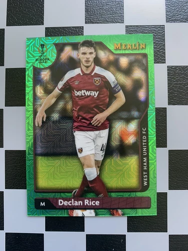 Declan Rice 2021 Topps Merlin Chrome Green /99