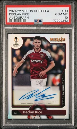 Declan Rice 2021 Topps Merlin Chrome Refractor