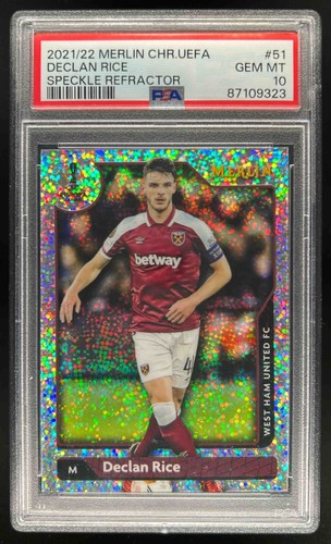 Declan Rice 2021 Topps Merlin Chrome Speckle Refractor /150