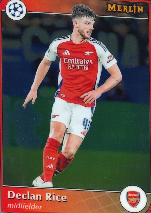 Declan Rice 2024 Topps Merlin UEFA Club Competitions