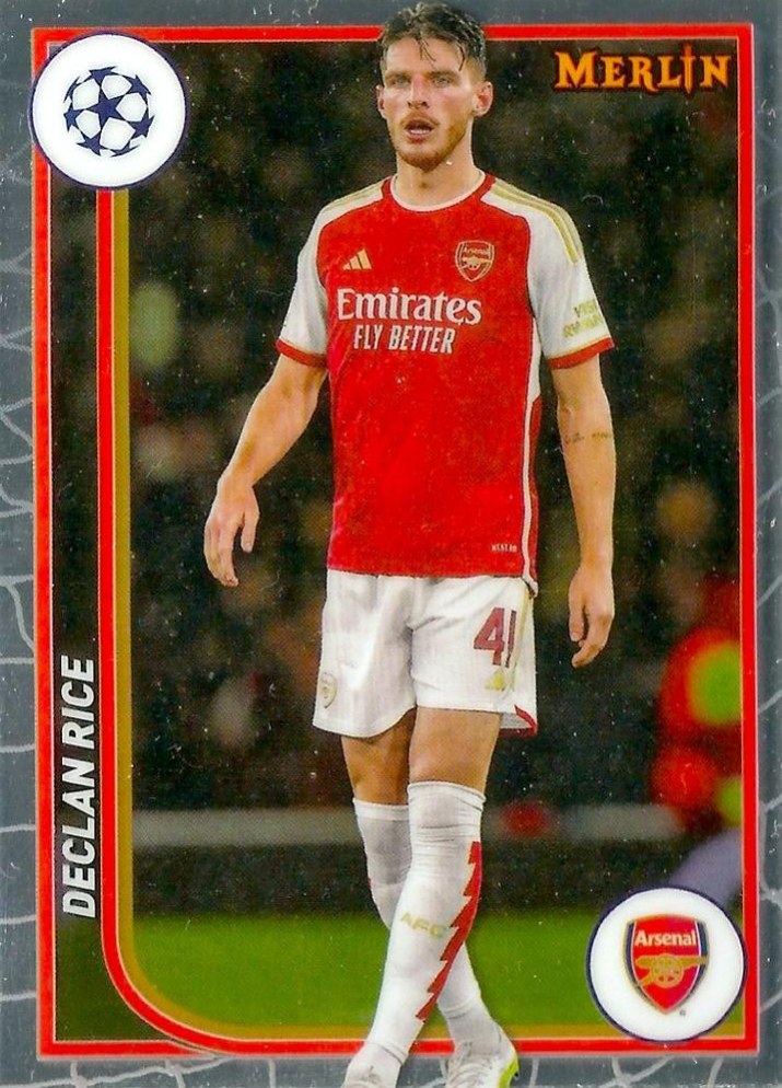Declan Rice 2023 Topps Merlin UEFA Club Competitions