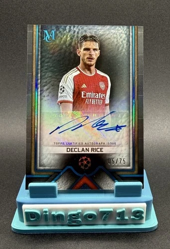 Declan Rice 2024 Topps Museum Collection UEFA Sapphire /75