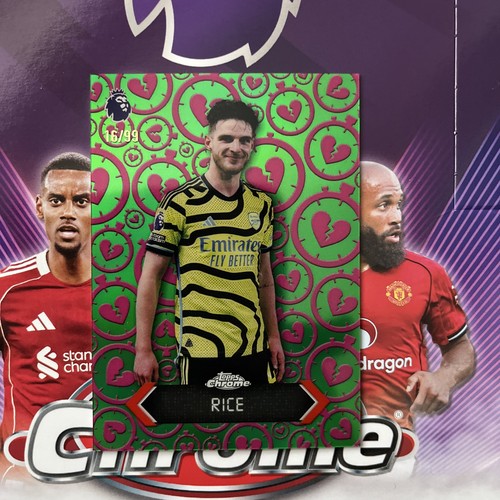 Declan Rice 2026 Topps Premier League Chrome 16/99