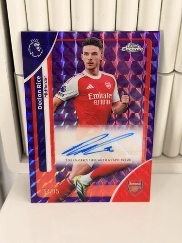 Declan Rice 2026 Topps Premier League Chrome Geometric Purple /75