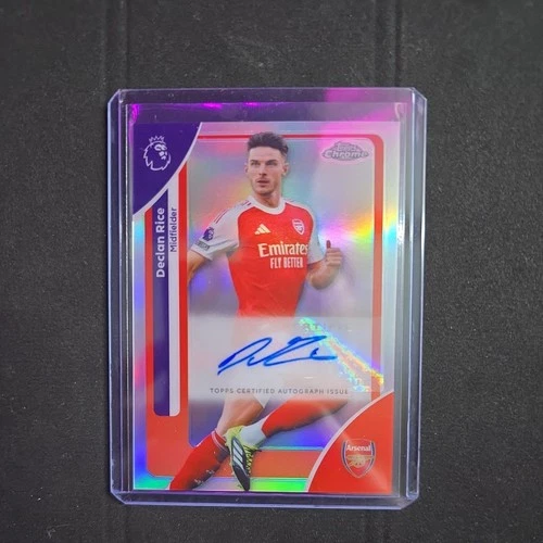 Declan Rice 2026 Topps Premier League Chrome Rainbow Foil