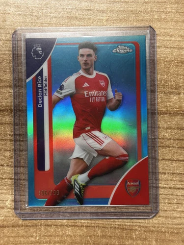 Declan Rice 2026 Topps Premier League Chrome Teal /299