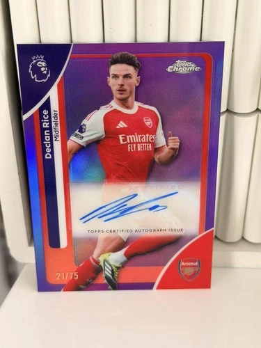 Declan Rice 2026 Topps Premier League Chrome True Purple /75
