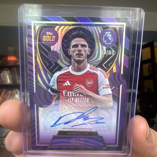 Declan Rice 2025 Topps Premier League Gold Gold /50