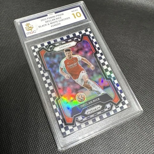 Declan Rice 2024 Panini Prizm Black White Checker Prizm