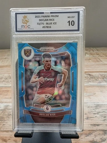 Declan Rice 2021 Panini Prizm Blue Ice /75