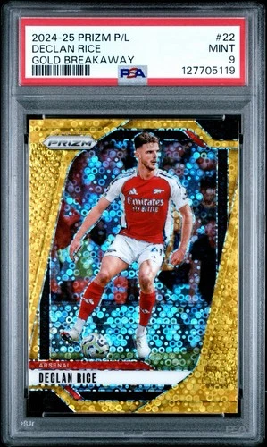 Declan Rice 2024 Panini Prizm Gold /10