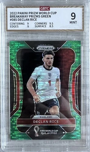 Declan Rice 2022 Panini Prizm Green /5