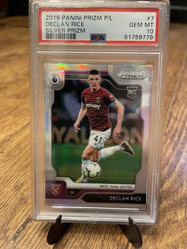 Declan Rice 2020 Panini Prizm Premier League Silver Prizm