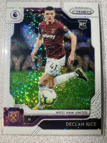 Declan Rice 2020 Panini Prizm Premier League White Sparkle /15