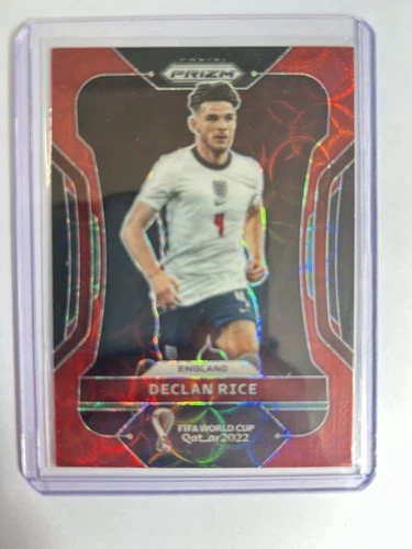 Declan Rice 2022 Panini Prizm World Cup Red Opt