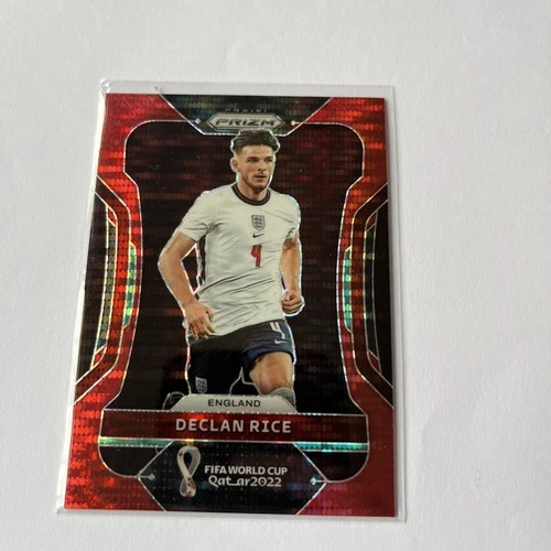 Declan Rice 2022 Panini Prizm World Cup Red Prizm /99