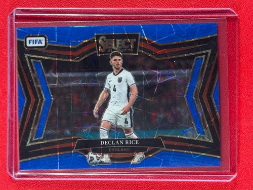 Declan Rice 2024 Panini Select Blue Lazer Prizm