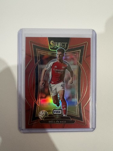 Declan Rice 2024 Panini Select FIFA Red Prizm