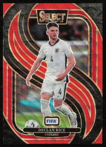 Declan Rice 2024 Panini Select FIFA Red Prizm /59