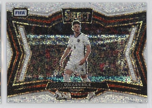 Declan Rice 2024 Panini Select FIFA White Sparkle Prizm