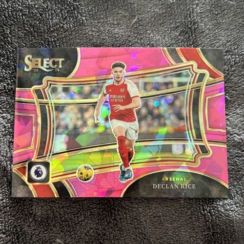 Declan Rice 2024 Panini Select Pink Cracked Ice Prizm