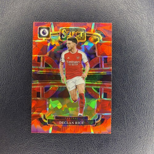 Declan Rice 2024 Panini Select Red Cracked Ice