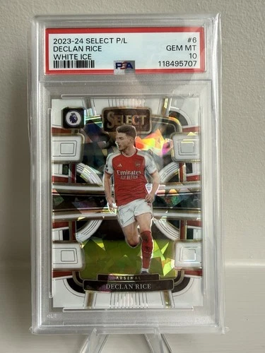 Declan Rice 2023 Panini Select White Ice /85