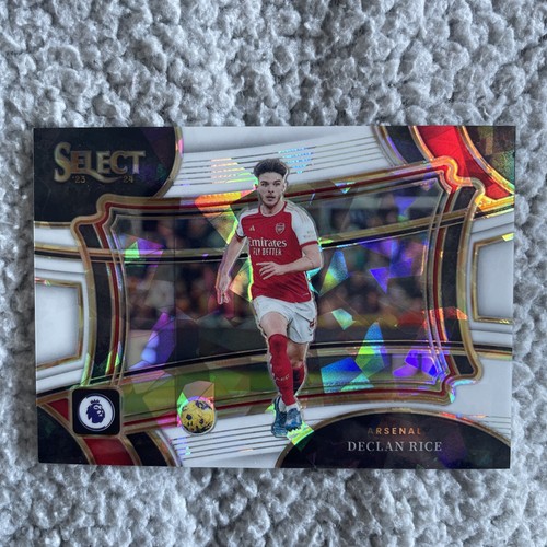 Declan Rice 2023 Panini Select White Ice Prizm /85