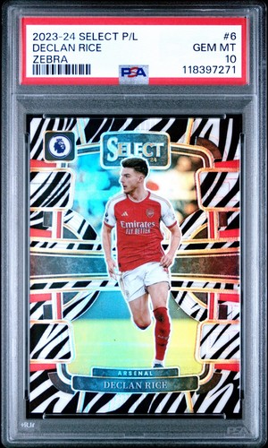 Declan Rice 2024 Panini Select Zebra /25